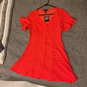 Red summer dress